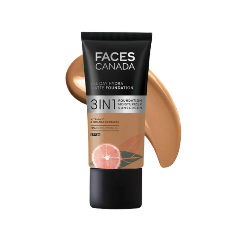 Faces Canada All Day Hydra Matte Foundation-Warm Sand 042 - Distacart
