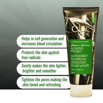 Blossom Kochhar Aroma Magic Activated Bamboo Charcoal Face Wash - Distacart