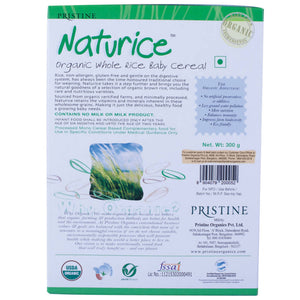 Pristine Naturice – Organic Whole Rice Baby Cereal