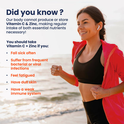 Wellbeing Nutrition Organic Vitamin C + Zinc Effervescent Tablets - Distacart