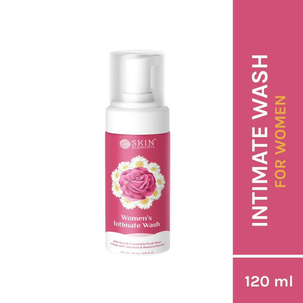 Skin Elements Women's Intimate Wash with Rose & Chamomile Floral Water - Distacart