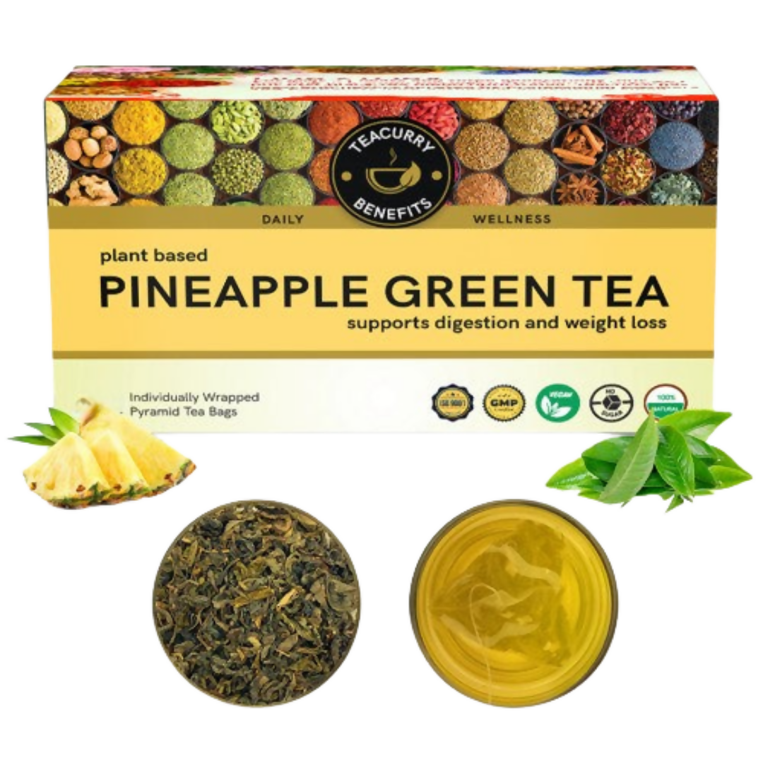 Teacurry Pineapple Green Tea Bags - Distacart