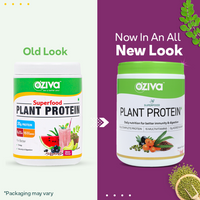Thumbnail for OZiva Superfood Plant Protein Old vs New Look