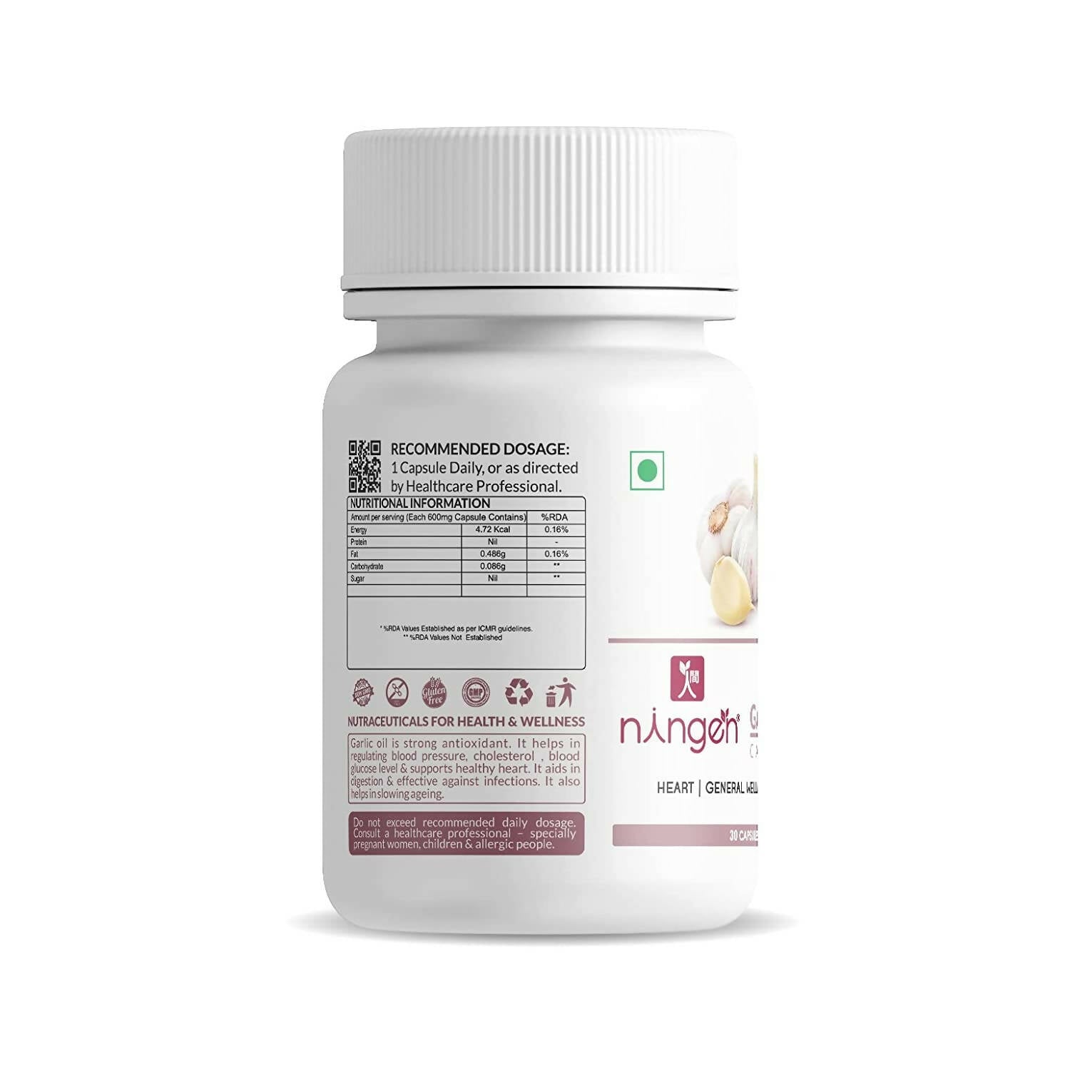 Ningen Garlic Oil Capsules - Distacart