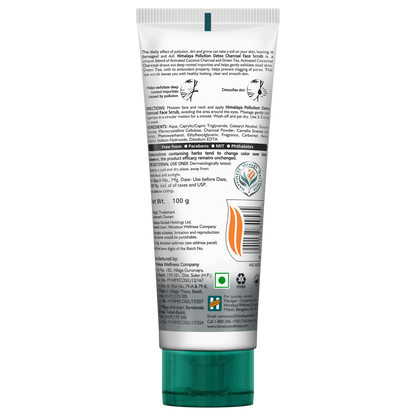 Himalaya Herbals Pollution Detox Charcoal Face Scrub - Distacart