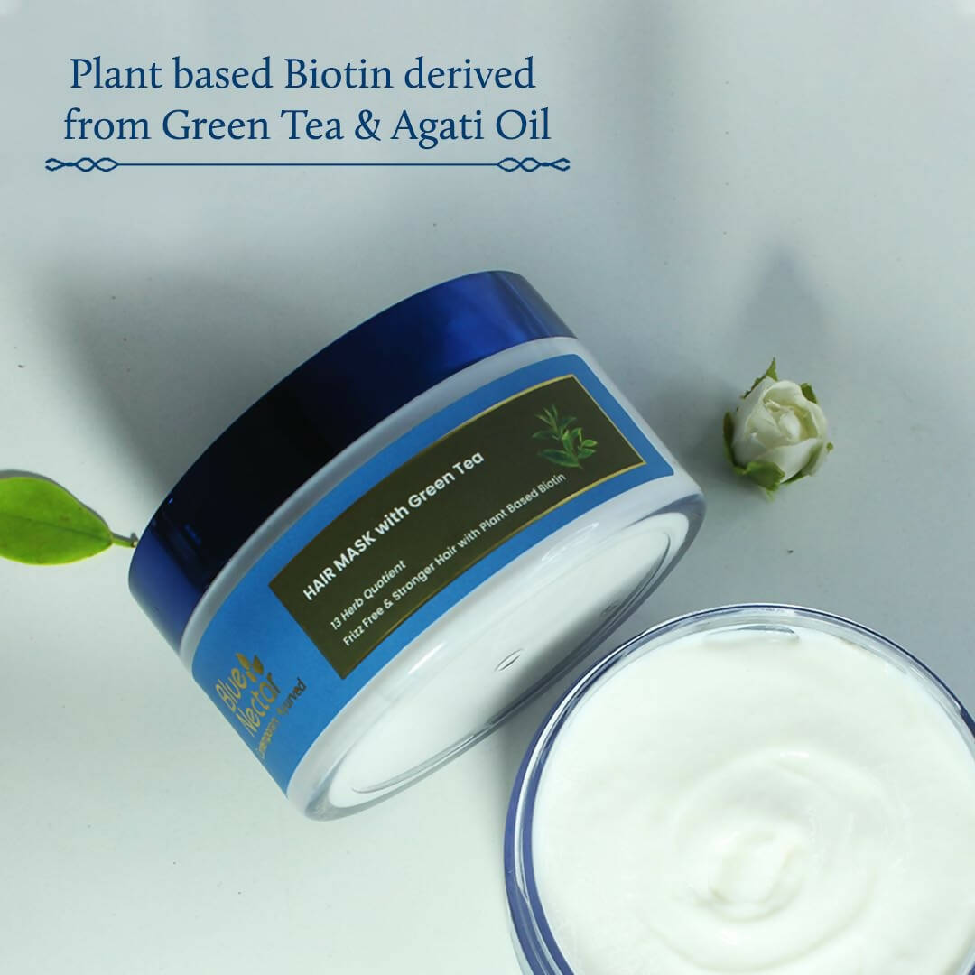 Blue Nectar Green Tea Hair Mask for Dry & Frizzy Hair - Distacart