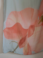 Thumbnail for Suta Blue Floral Pure Cotton Saree - Distacart