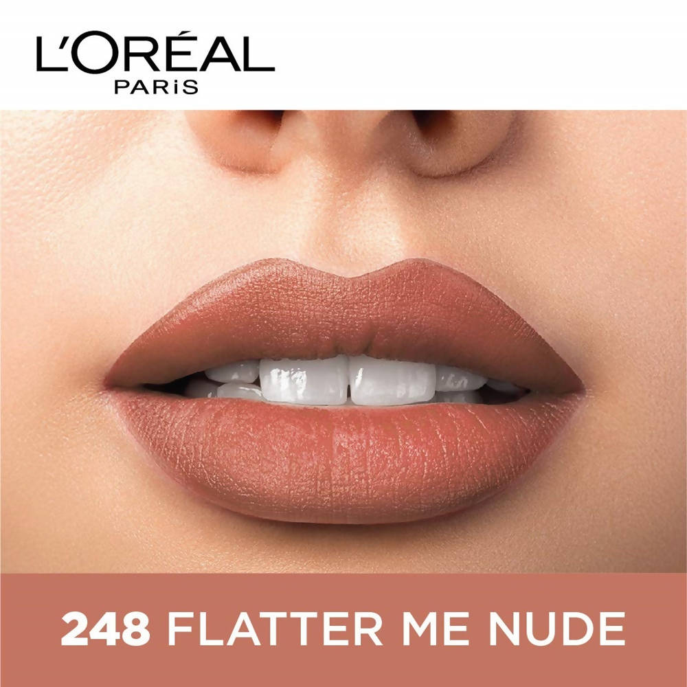 L'Oreal Paris Color Riche Moist Matte Lipstick - 248 Flatter Me Nude - Distacart