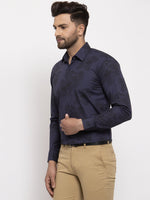 Thumbnail for Jainish Navy Men's Cotton Printed Formal Shirt's ( SF 775Navy ) - Distacart