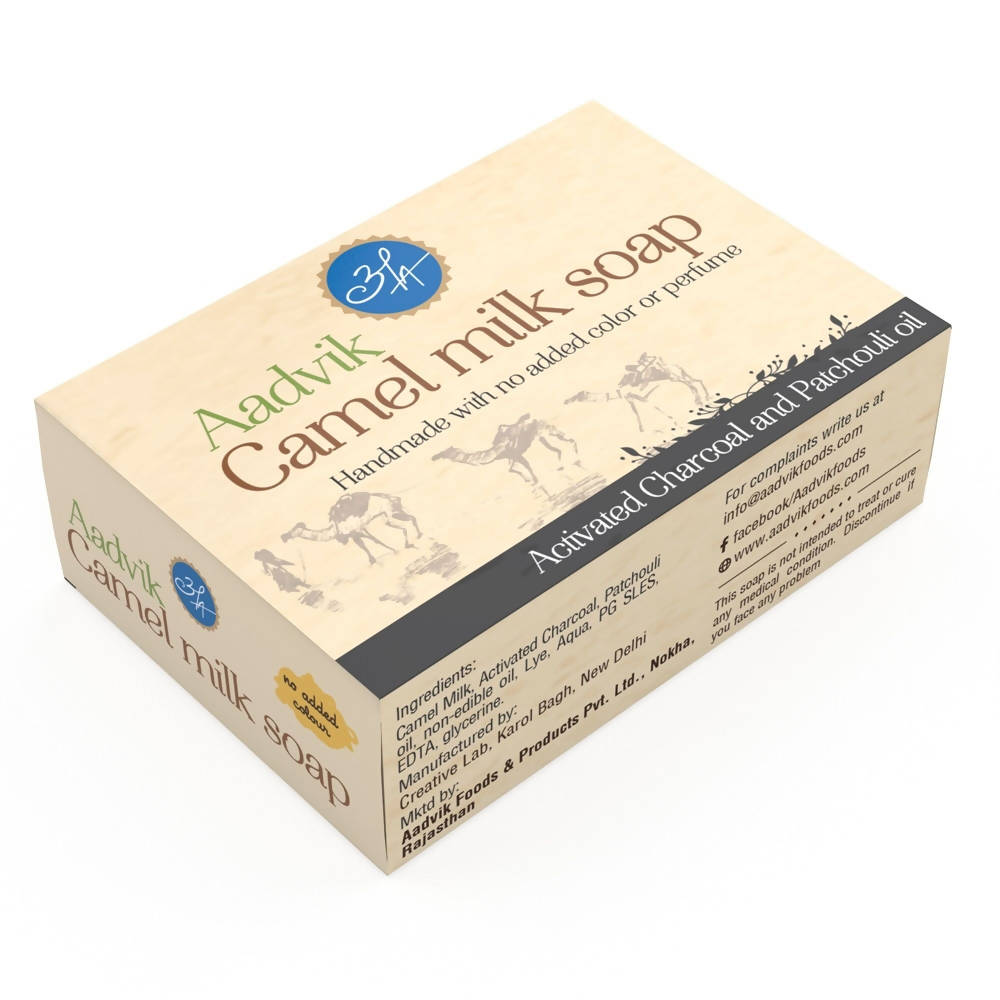 Aadvik Camel Milk Soap With Activated Charcoal And Patchouli Oil usage