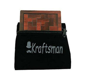 Kraftsman Portable Wooden Hexagon Puzzle | 11 Pieces Puzzle for Kids and Adults | Travel Pouch Included - Distacart