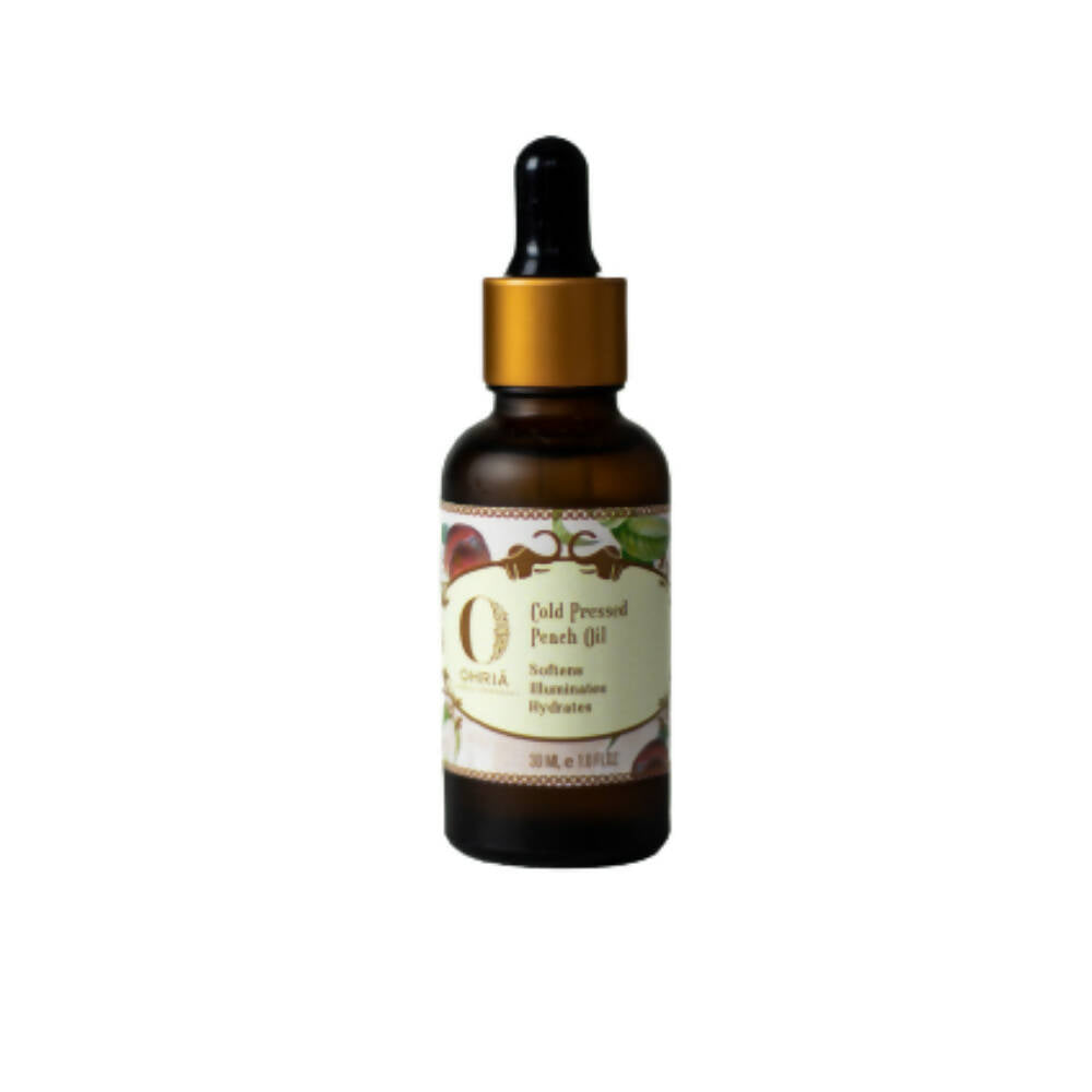 Ohria Ayurveda Cold Pressed Peach Oil - Distacart
