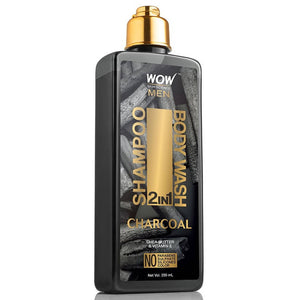 Wow Skin Science Men Charcoal 2 in 1 Body Wash And Shampoo - Distacart