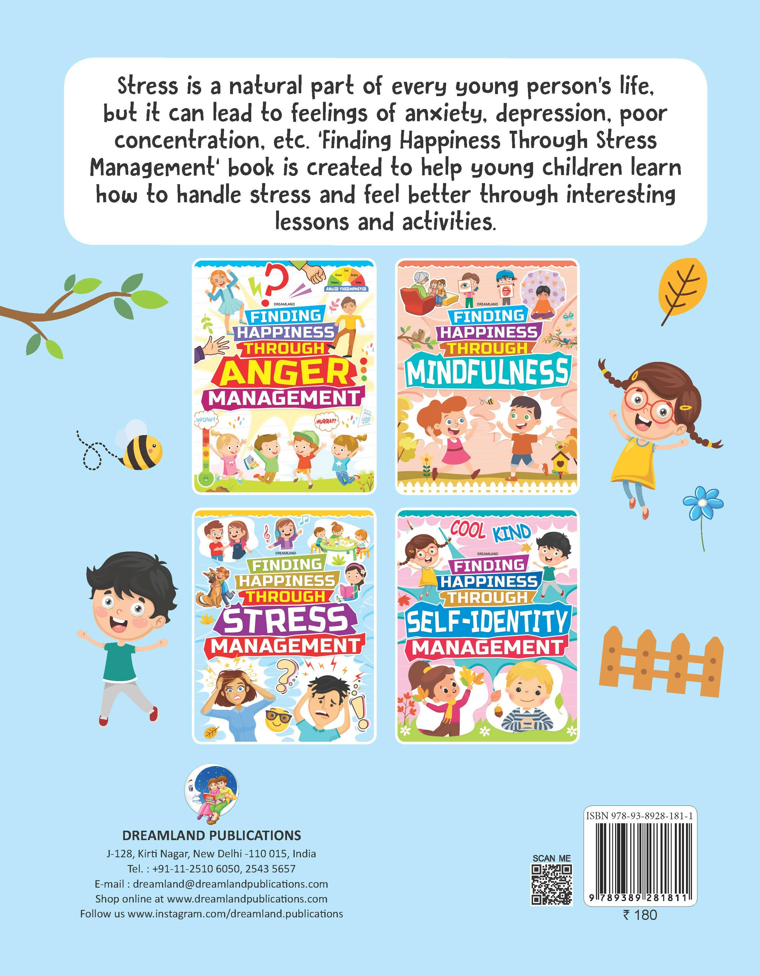 Dreamland Stress Management - Finding Happiness Series : Children Interactive & Activity Book - Distacart