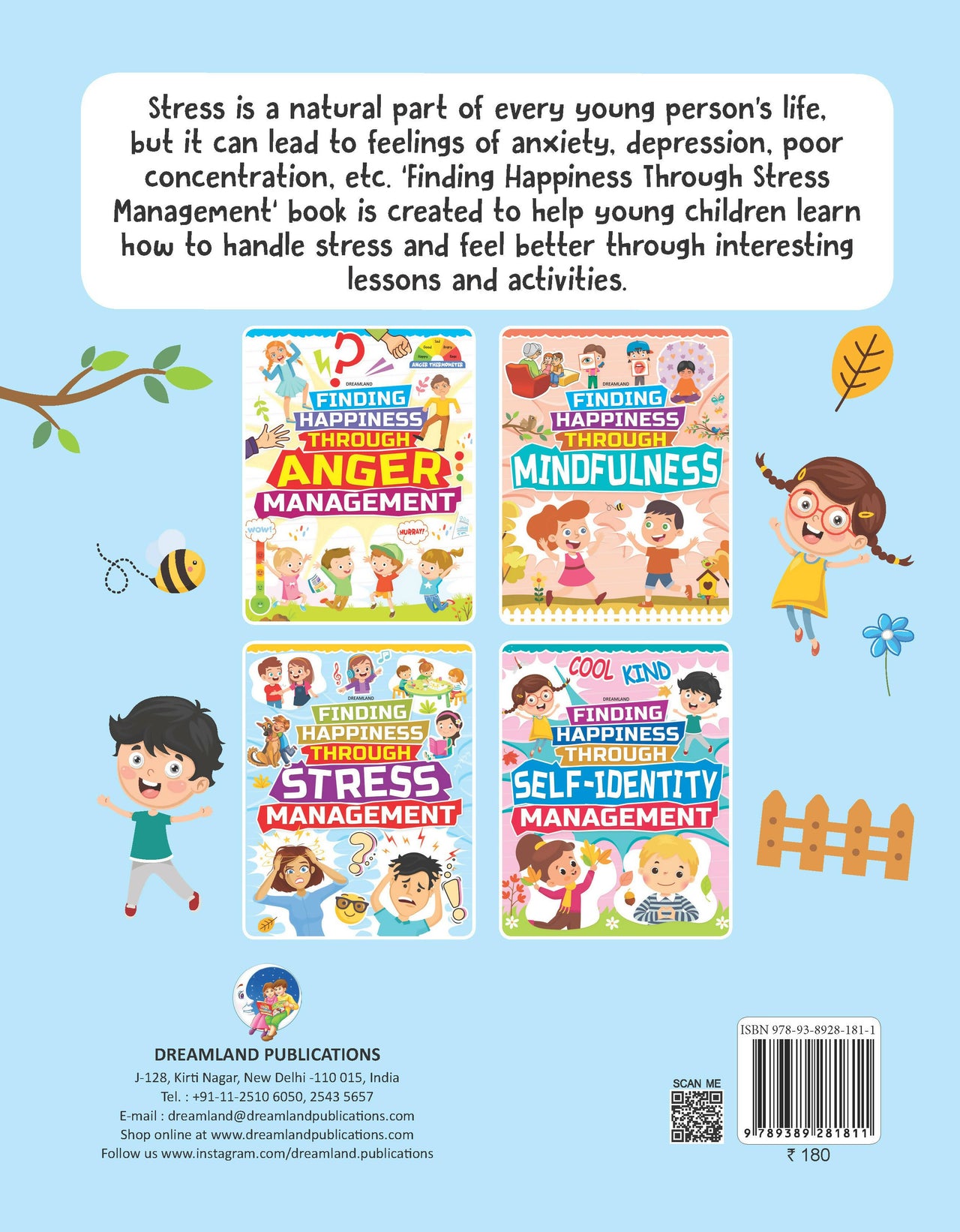 Dreamland Stress Management - Finding Happiness Series : Children Interactive & Activity Book - Distacart