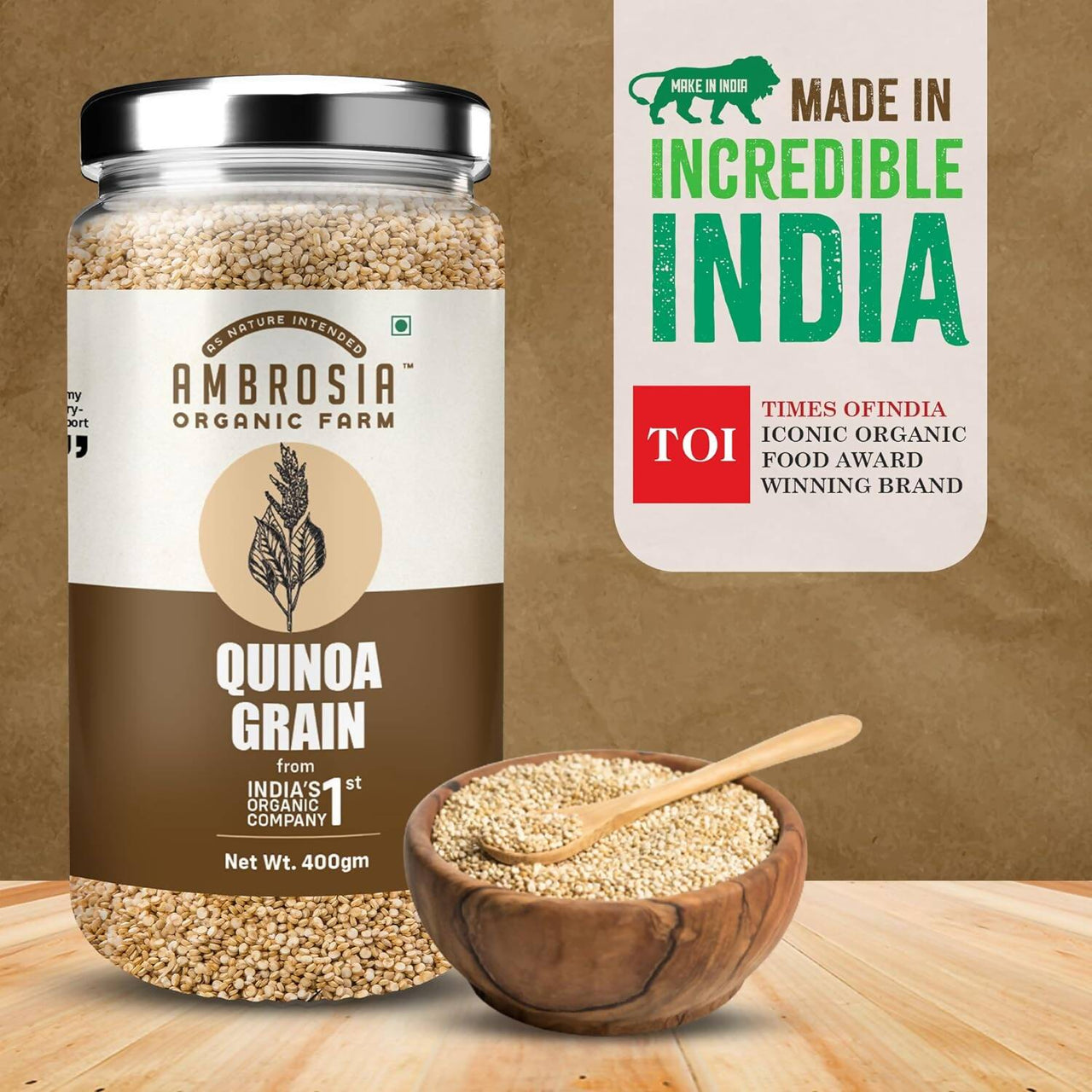 Ambrosia Organic Farm Quinoa Grain - Distacart