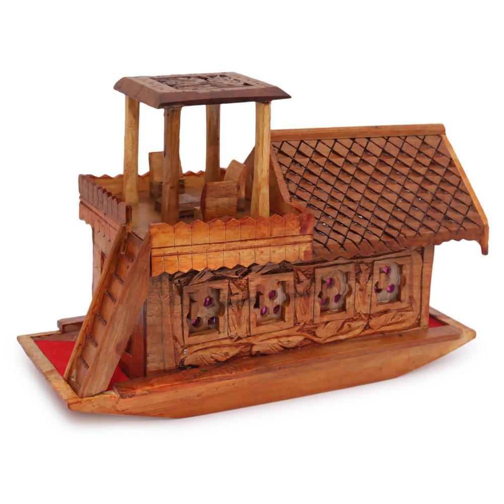 Nizalia Walnut Wood Houseboat