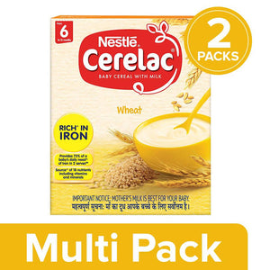 Nestle Cerelac Baby Cereal with Milk - Wheat, From 6-12 Months