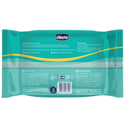 Chicco Wet Wipes Soft & Moisturizing - Distacart