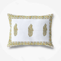 Thumbnail for Premium Hand Block Printed Rajasthani Double Bedsheet Bedspread with 2 Pillow Covers - Distacart
