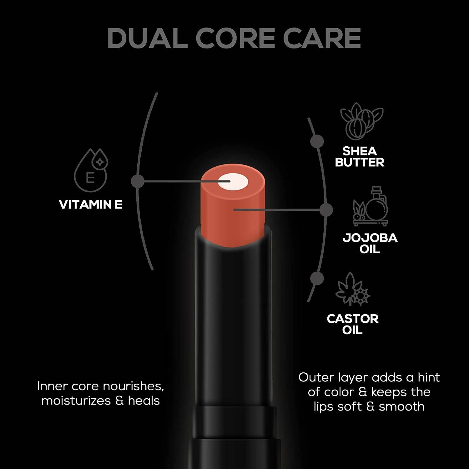 Renee Lip Fix 3 in 1 Tinted Lip Balm - Nutmeg - Distacart