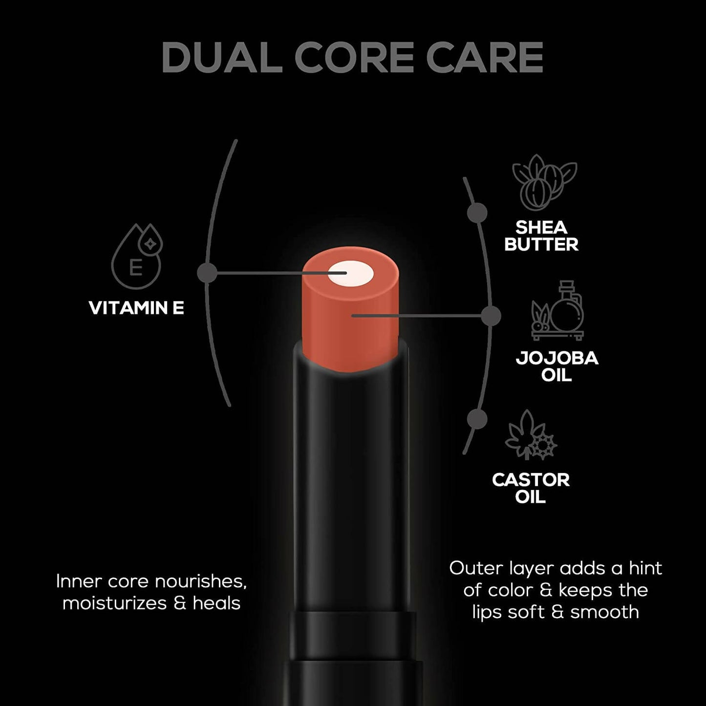 Renee Lip Fix 3 in 1 Tinted Lip Balm - Nutmeg - Distacart