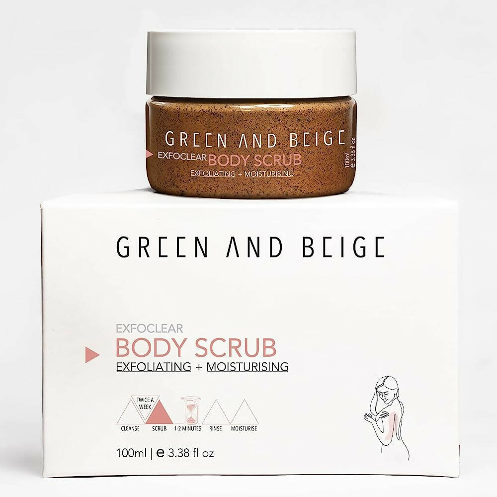 Green And Beige Exfoclear Body Scrub - Distacart
