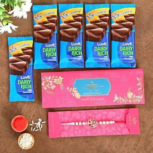 Evil Eye Rakhi & LuvIt Luscious Chocolates