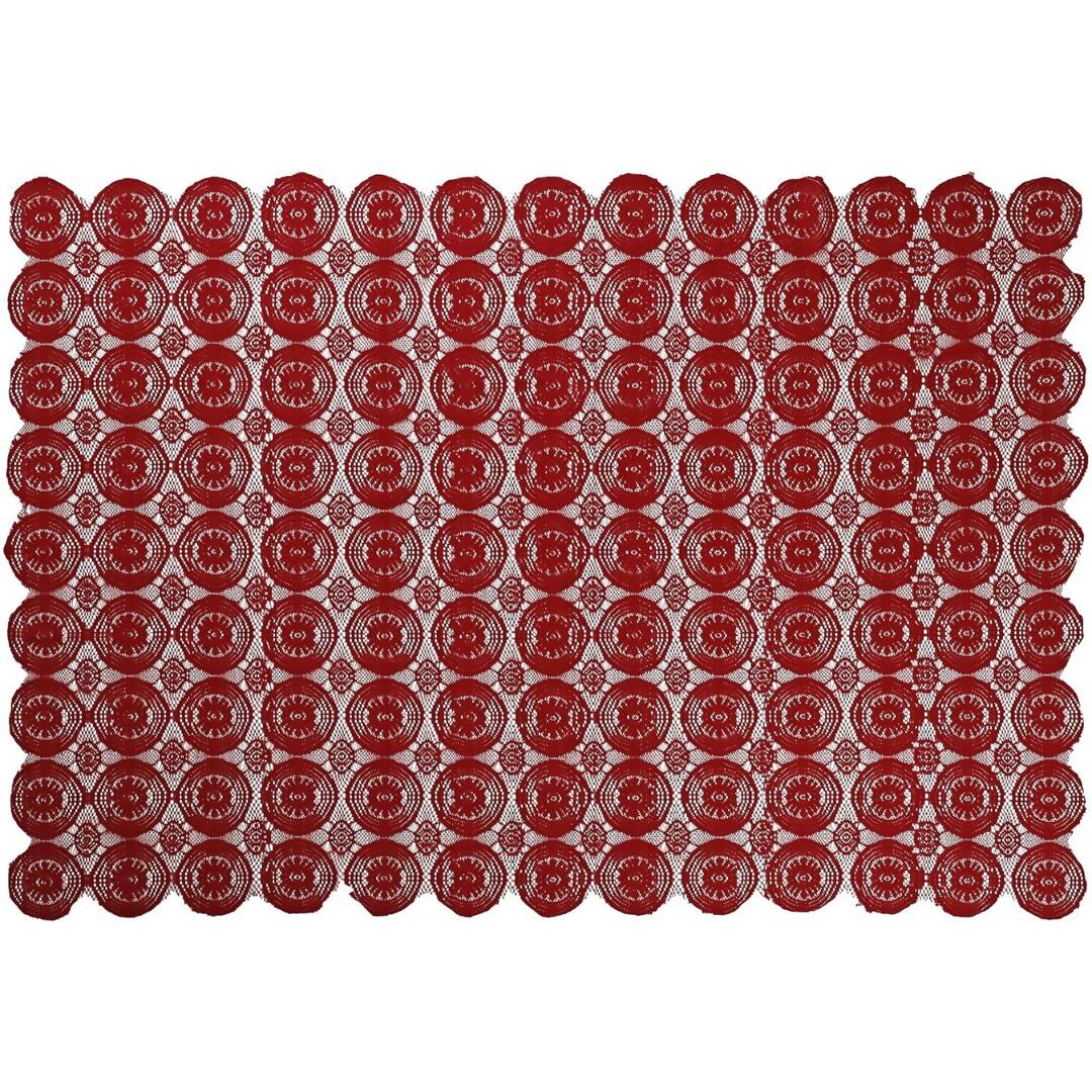 Stitchnest Net 4 Seater Table Cover - Maroon - Distacart