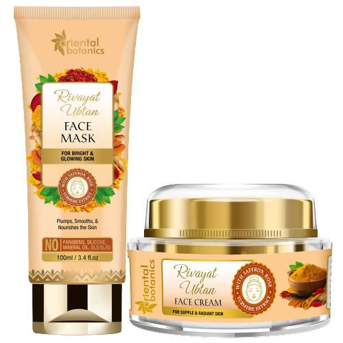 Oriental Botanics Rivayat Ubtan Face Mask And Face Cream Combo