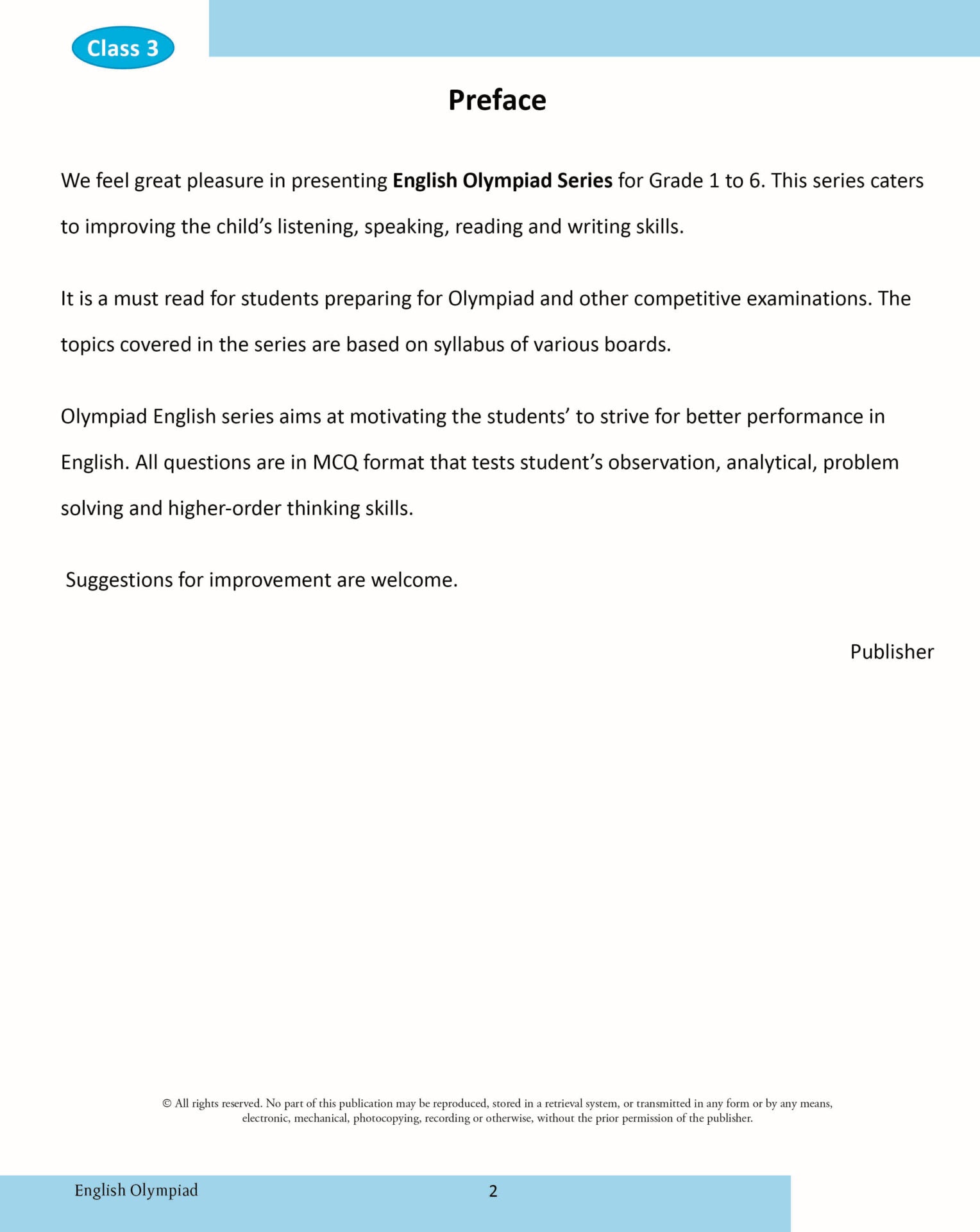 Scholars Insights English Olympiad Grade 3 - Distacart