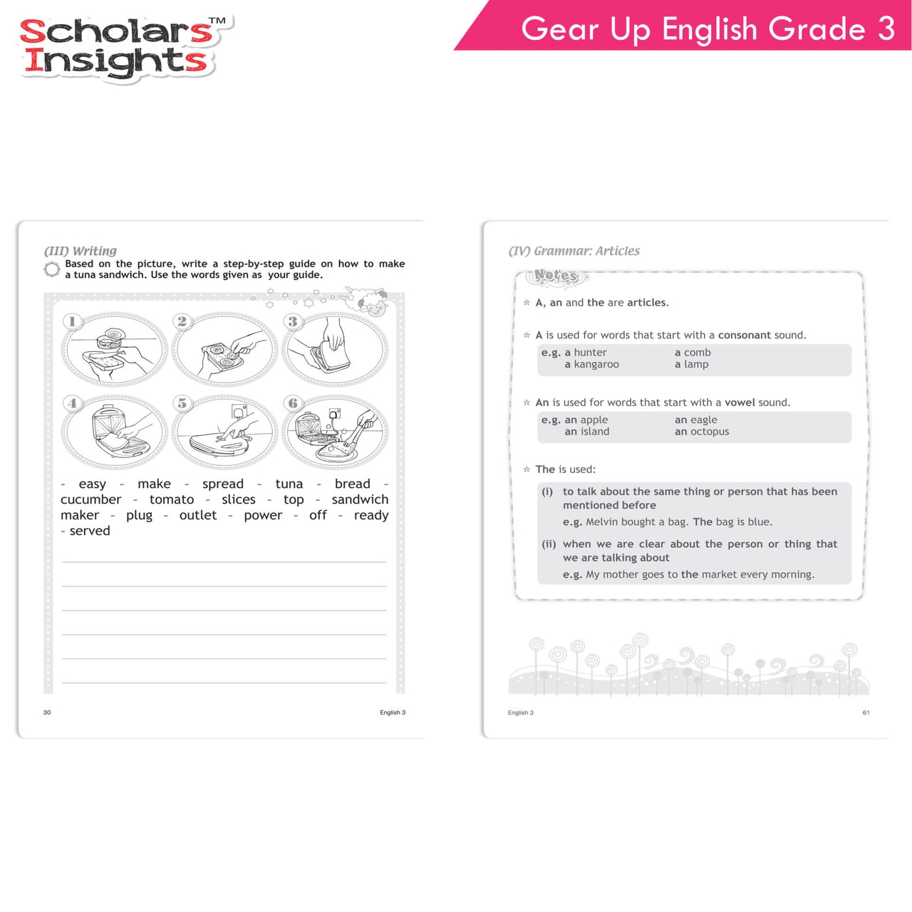 Scholars Insights Gear Up English Grade 3 - Distacart