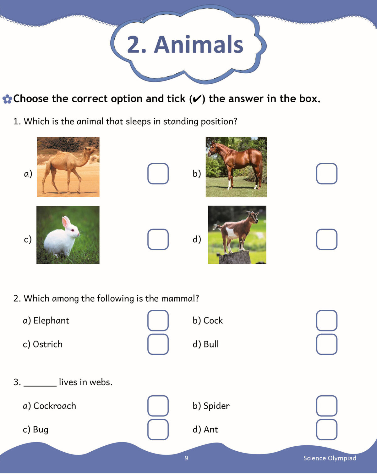 Scholars Insights Science Olympiad Grade 2| Science Practical Questions ...