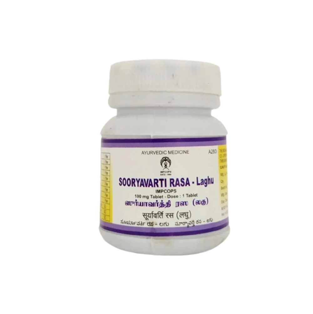 Impcops Ayurveda Sooryavarti Rasa-Laghu Tablets - Distacart