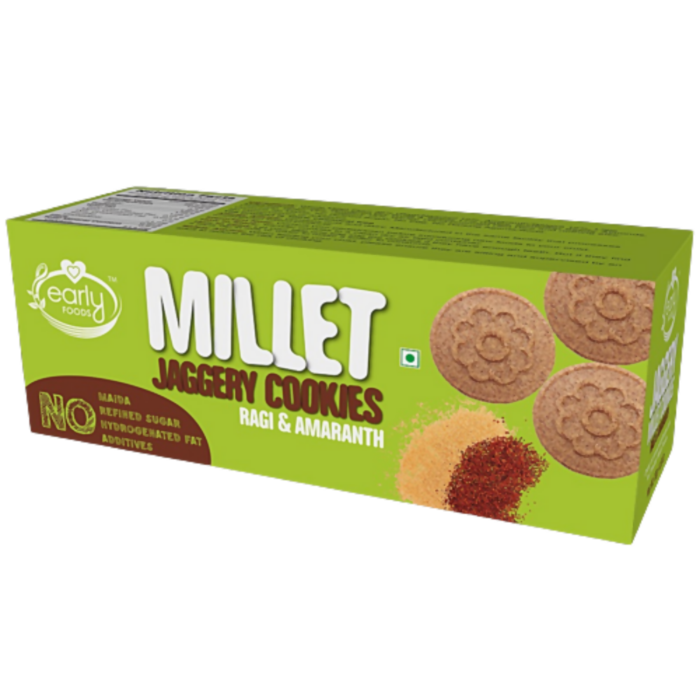 Early Foods Ragi Amaranth Jaggery Millet Cookies - Distacart
