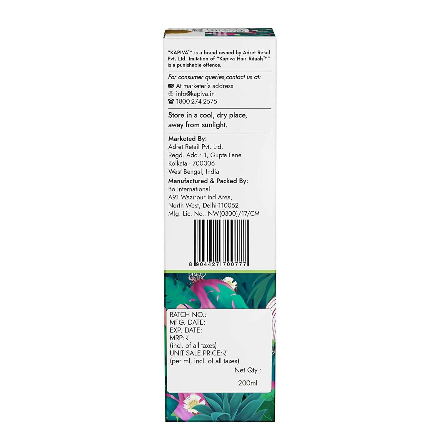 Kapiva Ayurveda Hair Rituals Onion Brahmi Hair Oil - Distacart