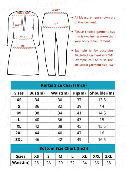 Janasya Women's Dusty Rose Viscose Blend Embroidered Kurta With Pant - Distacart