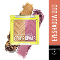 Thumbnail for Maybelline New York Color Rivals Longwear Eyeshadow Duo - Assertive X Coy - Distacart