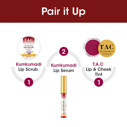 TAC - The Ayurveda Co. Kumkumadi Lip Serum with Saffron - Distacart