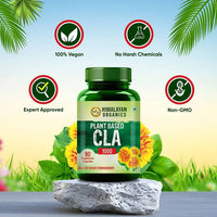 Thumbnail for Himalayan Organics Plant Based CLA 1000 Healthy Weight Management Vegetarian Capsules - Distacart