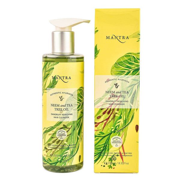 Mantra Herbal Neem and Tea Tree Oil Dandruff Removing Hair Cleanser - Distacart