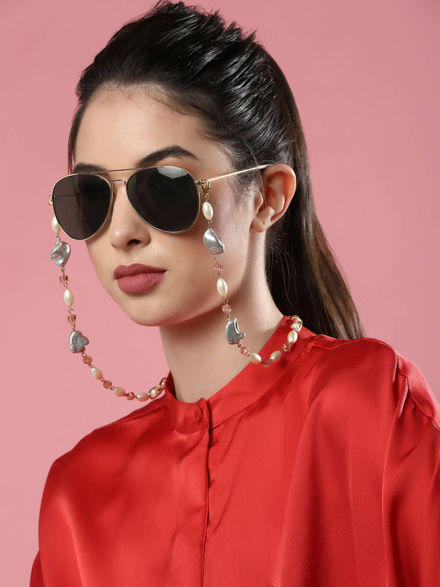 Embellished Mask Chain - Ruby Raang - Distacart