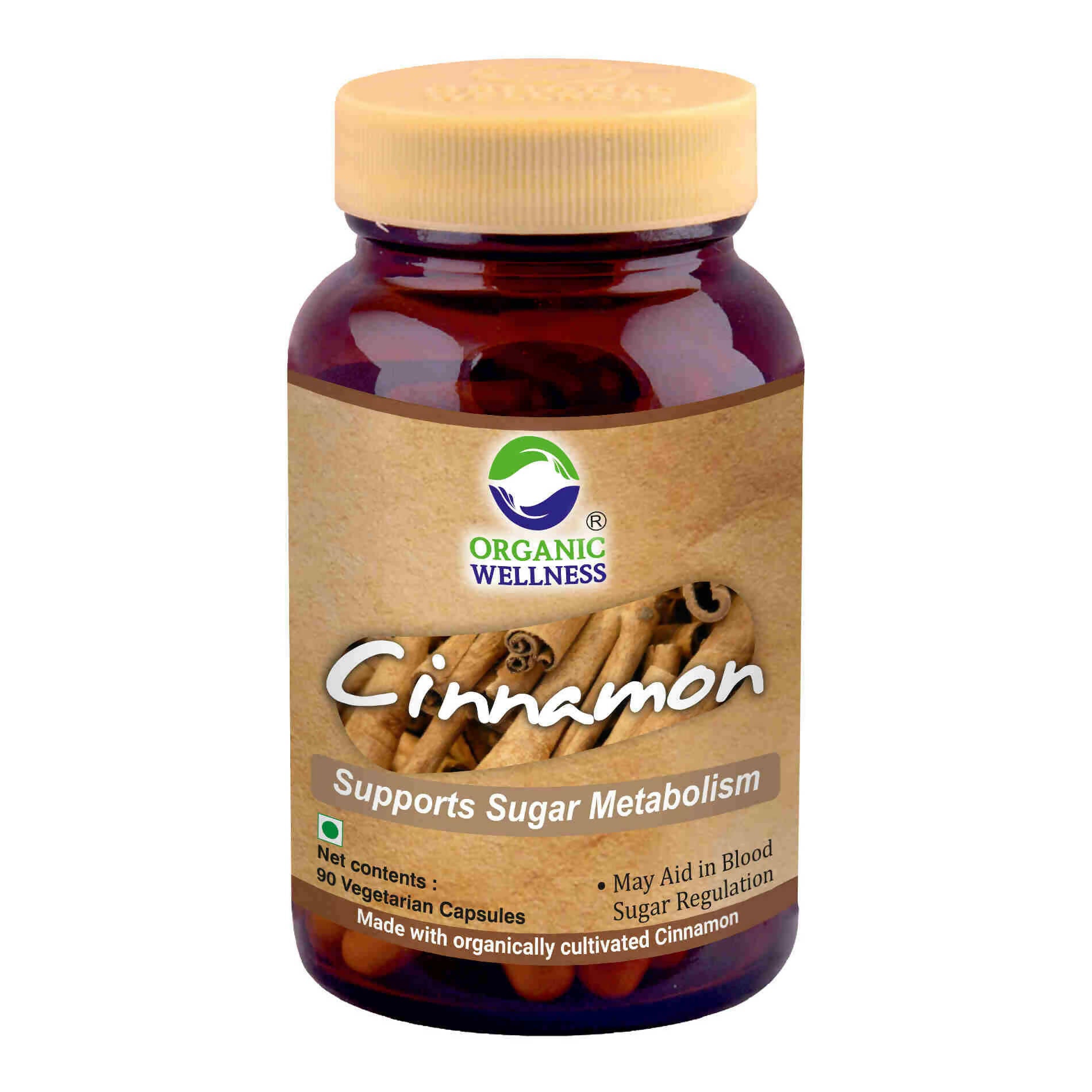 Organic Wellness Cinnamon Vegetarian Capsules - Distacart