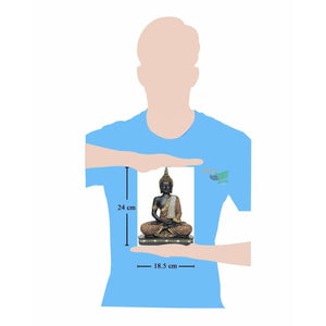 Sitting Buddha Idol Statue - Showpiece - Distacart
