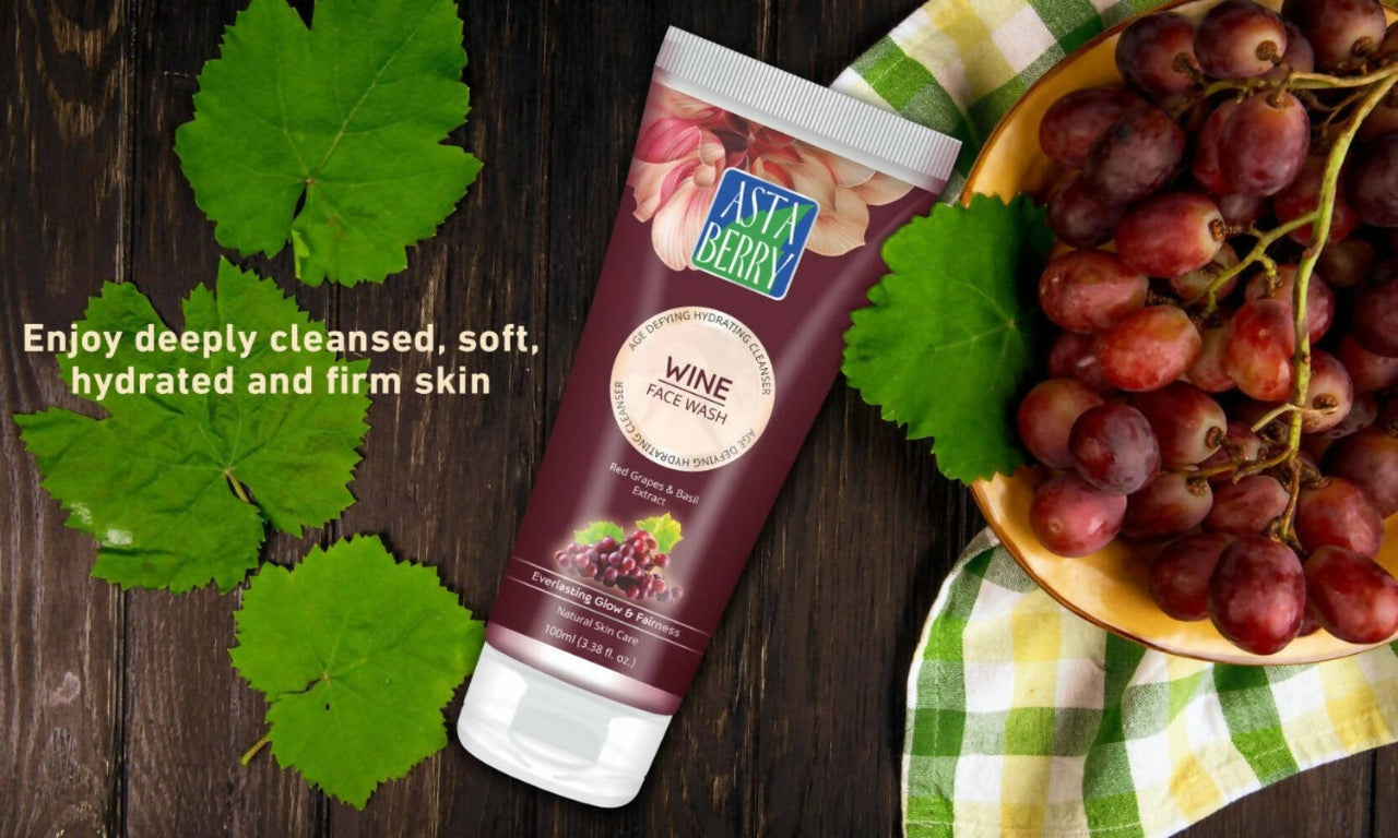 Astaberry Wine Face Wash for Age Defying Hydrating Cleanser - Distacart