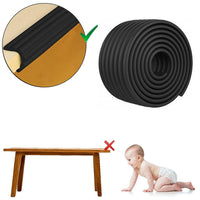 Thumbnail for Safe-O-Kid Multi Functional 2 Meter Edge Guard, Black For Kids Protection - Distacart