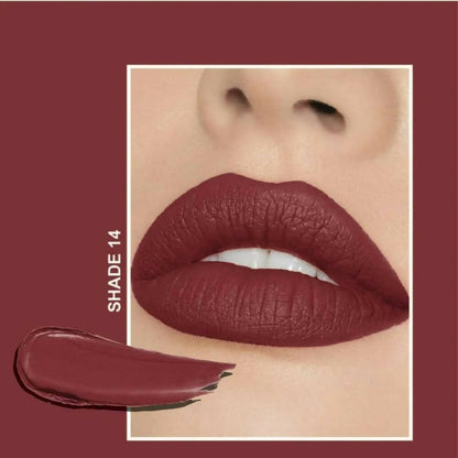 Flicka Tomato Maroon Matte Finish Lipstick Shade 14 - Distacart
