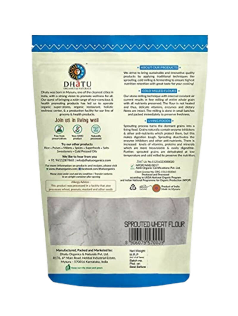 Dhatu Organics & Naturals Sprouted Wheat Flour - Distacart