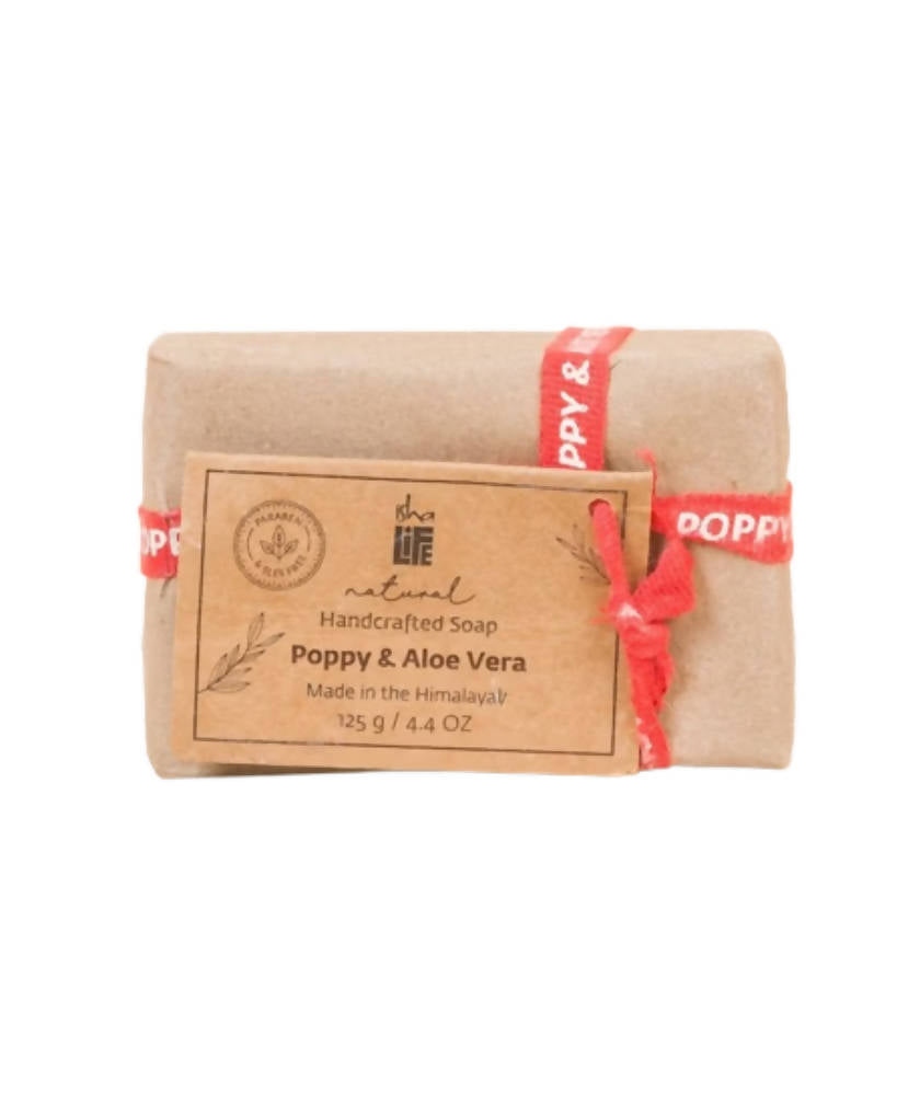 Isha Life Poppy & Aloe Vera Soap - Distacart