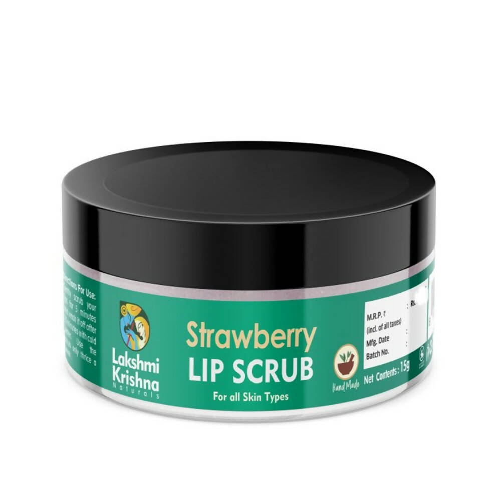 Lakshmi Krishna Naturals Strawberry Lip Scrub - Distacart